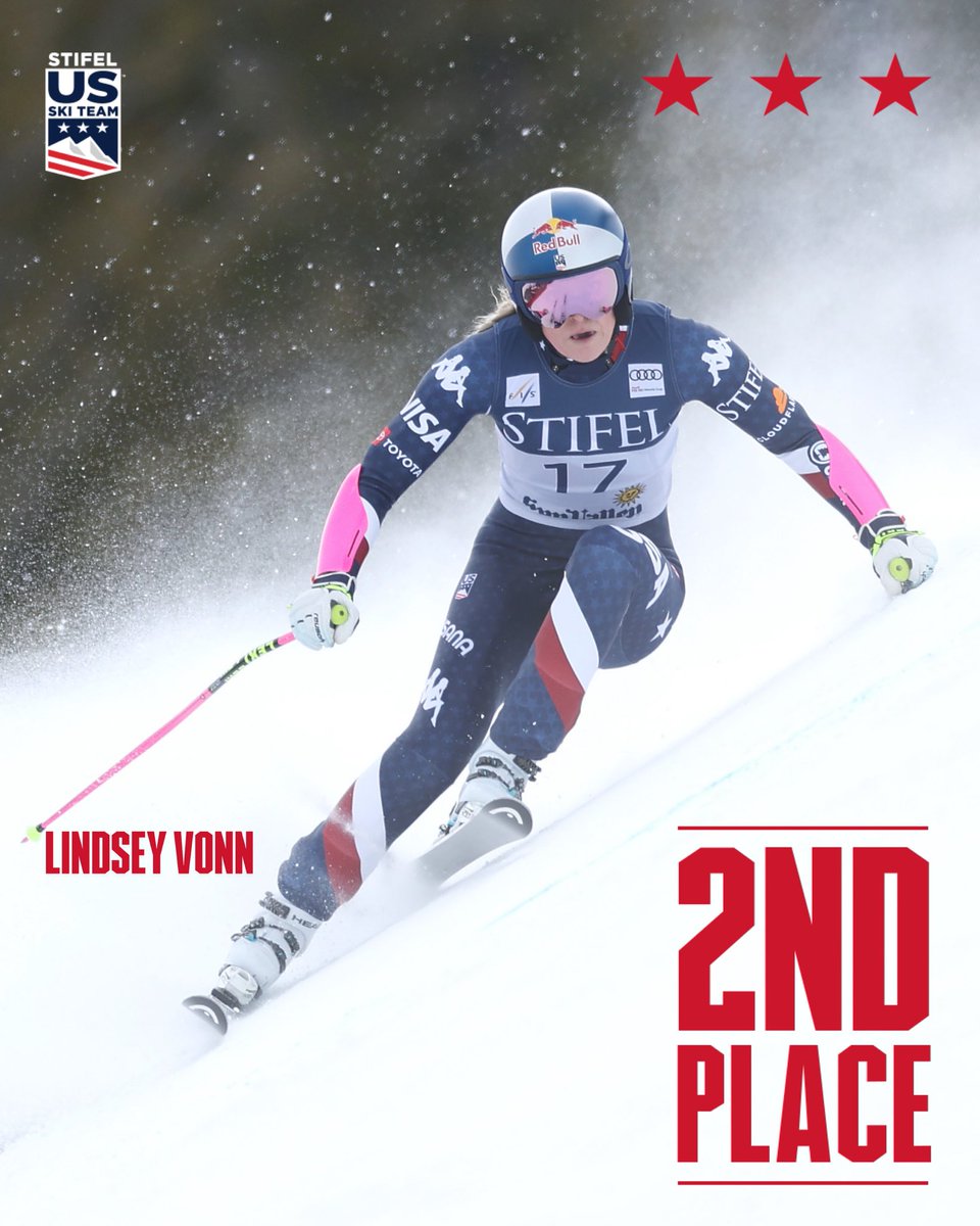 U.S. Ski & Snowboard Team (@usskiteam) on Twitter photo LINDSEY VONN IS BACK ON THE PODIUM‼️
<a href="/lindseyvonn/">lindsey vonn</a> throws down an INCREDIBLE run at the Stifel Sun Valley Finals to take second place in front of the home crowd!⭐️🎉
#stifelusskiteam LINDSEY VONN IS BACK ON THE PODIUM‼️
<a href="/lindseyvonn/">lindsey vonn</a> throws down an INCREDIBLE run at the Stifel Sun Valley Finals to take second place in front of the home crowd!⭐️🎉
#stifelusskiteam