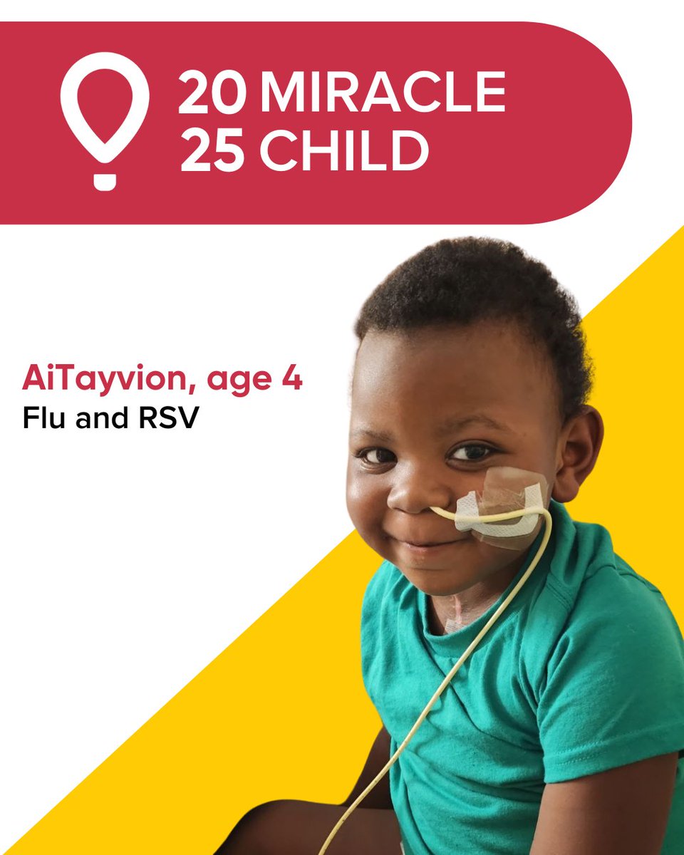 Introducing one of our new 2025 Miracle Children - AiTayvion! Tune in to <a href="/1079WNCT/">107.9 WNCT</a> during the 11 am hour to hear all about the ups and downs of his 64 day stay due to Flu &amp; RSV. Call in your pledge to 1-800-673-5437 or donate at GiveToCMN.com to help kids like Tay!