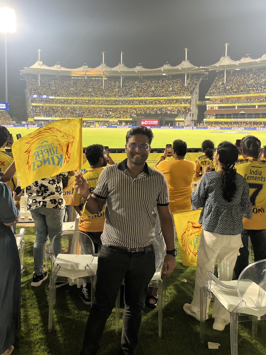 #CSK fan forever! #CSKvMI  <a href="/ChennaiIPL/">Chennai Super Kings</a>