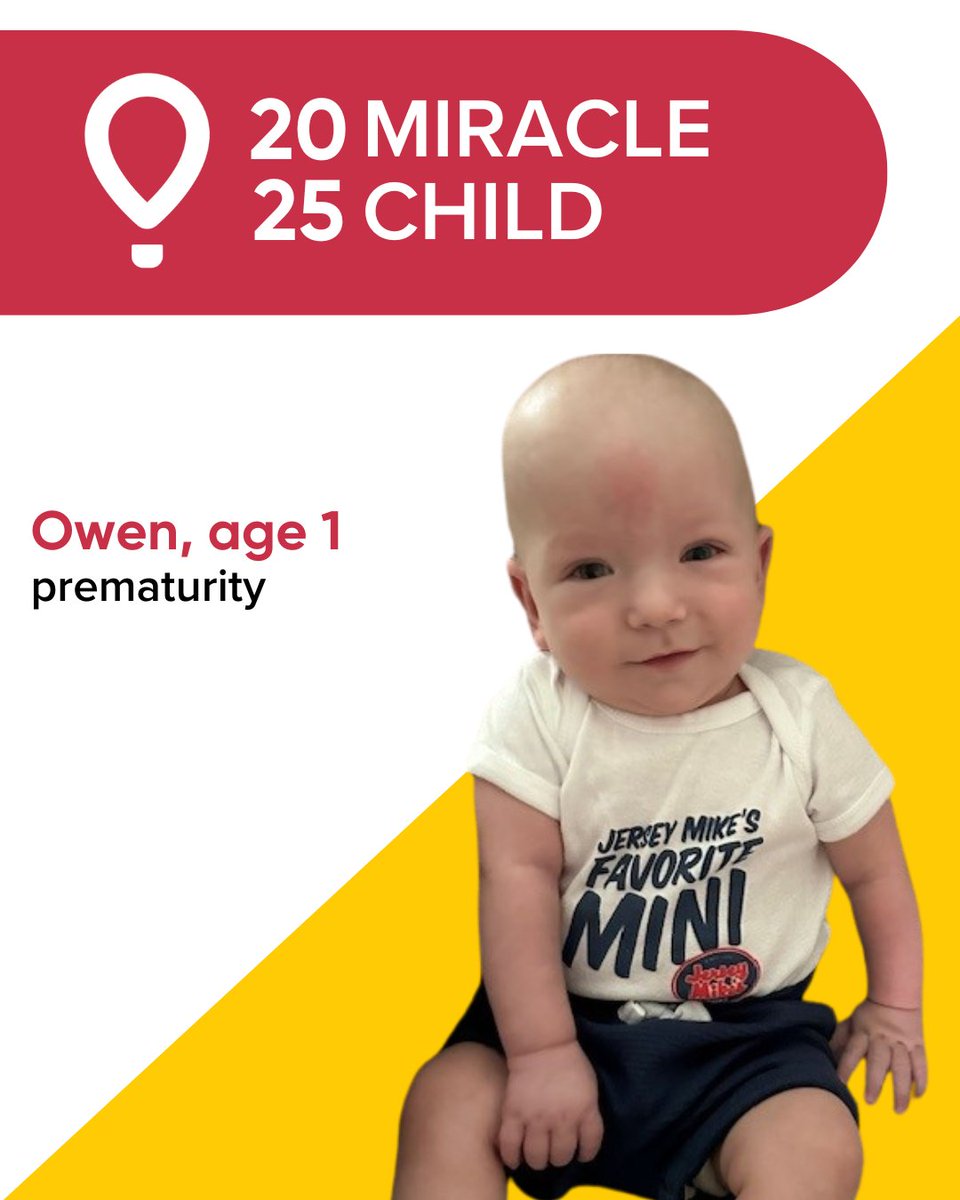 Introducing one of our new 2025 Miracle Children - Owen! Tune in to <a href="/1079WNCT/">107.9 WNCT</a> during the 4 pm hour to hear about his 86 day journey in our Neonatal Intensive Care Unit (NICU). Call in your pledge to 1-800-673-5437 or donate at GiveToCMN.com to help kids like Owen!