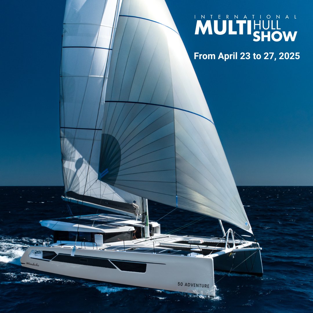 30 Days Until the International Multihull Show 2025!
Windelo will be there from April 23 to 27, 2025, at the La Grande Motte Marina, dock P, where you can discover the incredible Windelo 50 Adventure! 🚤✨
windelo-catamaran.com/en/discover-th…

#windelo #windelocatamaran #sailing