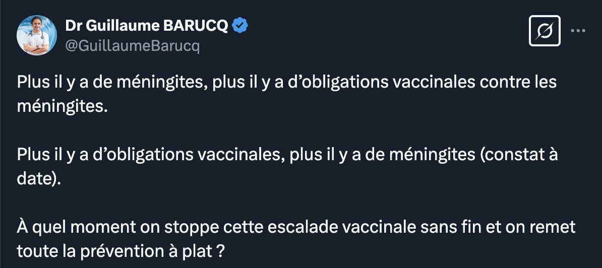 Themislv_vls's tweet image. Cette désinformation n'est possible que grâce à la désinformation du @gouvernementFR @Sante_Gouv @yannickneuder @emerygreg niant l'impact du covid:
↗️↗️ infections virales respiratoires et  impact de SarsCov2 sur le système immunitaire favorisant la ↗️↗️ de ces infections.
#CJR⚖️