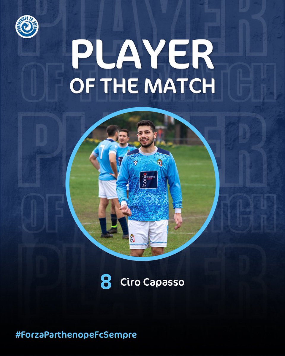 #MOTM <a href="/SouthernSunday/">Southern Sunday Football League</a> #GrassrootsFootball #GameDay #8 #ForzaParthenopeFcSempre🧜🏻‍♀️💙