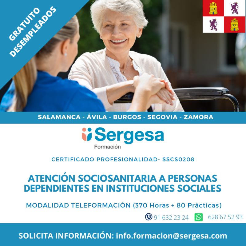 ¿Buscas #formación gratuita con altas posibilidades de #trabajo en #Ávila? Atento a este curso. 
Infórmate en:  

📲 628675293
📧info.formacion@sergesa.com

#trabajoavila #formacionavila #cursosavila #empleoavila