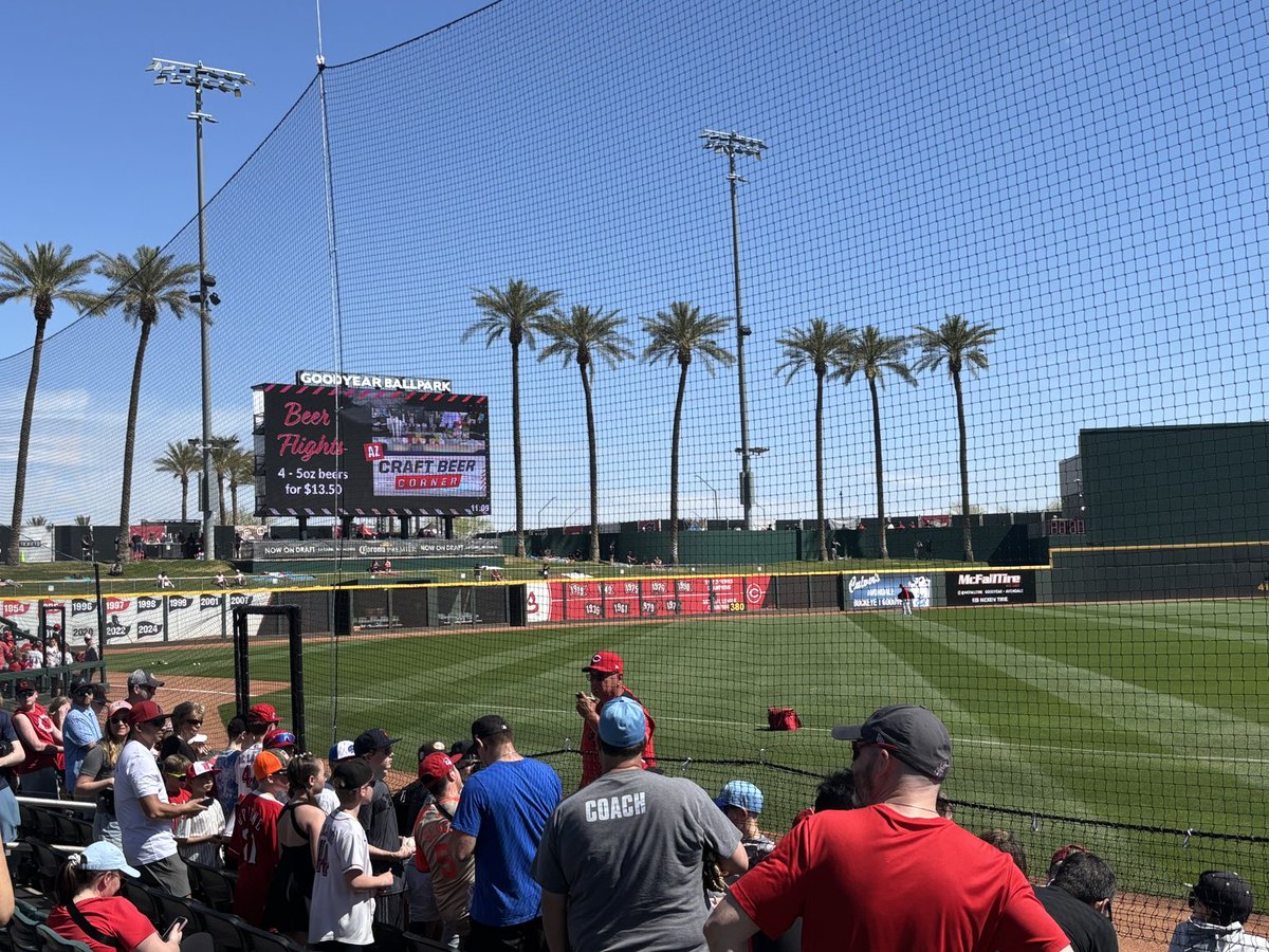 dpolizzi6's tweet image. @Reds vs Padres yesterday…coffee and some sun this morning at Goodyear Park for the Guardians vs the Reds. 
#SpringTraining25