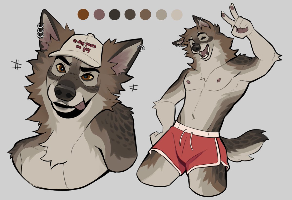 ramahuro's tweet image. silly wolfdog is up for grabs! ☀️
bidding info below