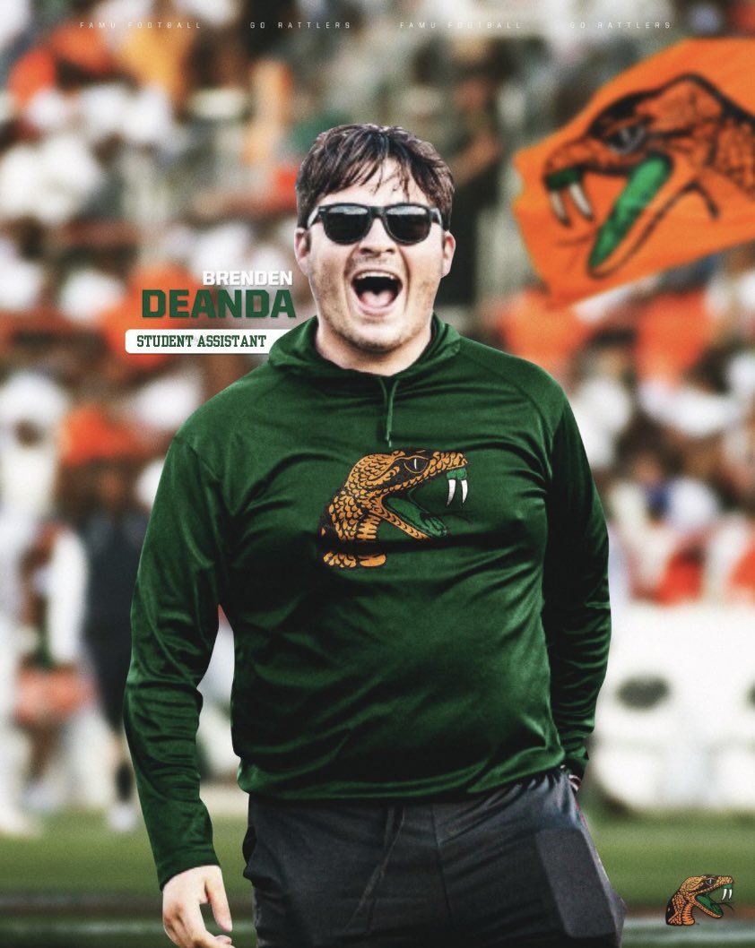 Bragg Different.

Fired up to finally announce that I’ll be joining the coaching staff at THE Florida A&amp;M University as a Student Assistant this season! Can’t wait to get to work—Go Rattlers!