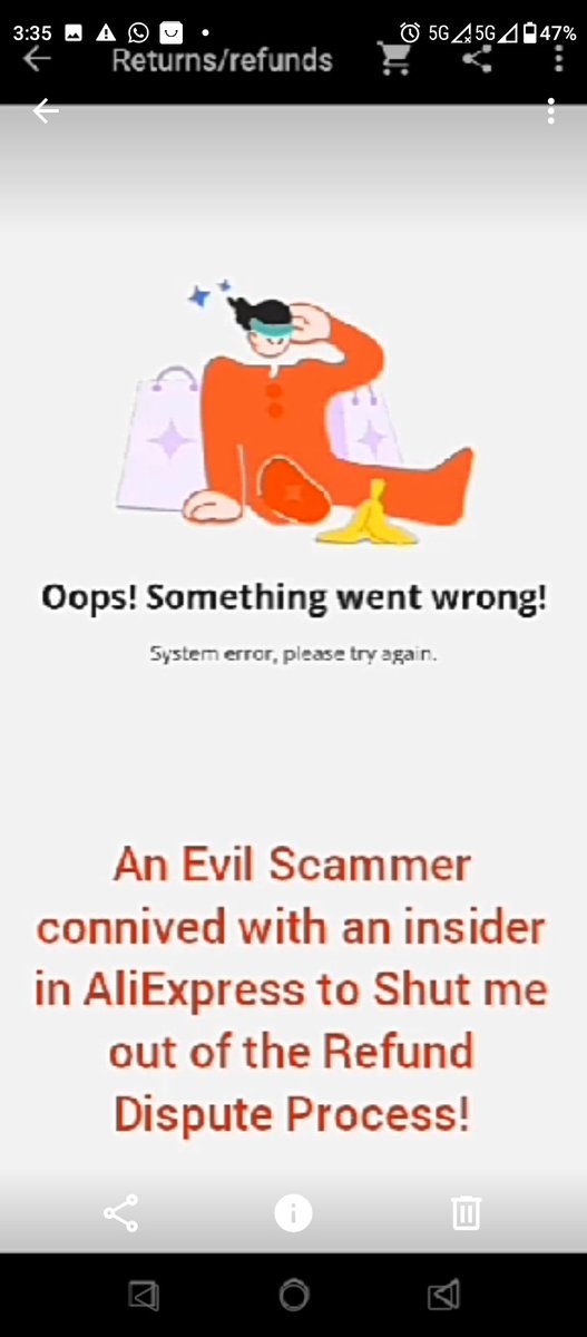 ABestFriend247's tweet photo. Please HELP!!! An already exposed Scammer connived with an AliExpress insider to Lock me out of Refund Dispute Process. He's hell-bent on stealing The N1Million that I paid for the Order. Received Emails from AliExpress that I'll soon lose the Money if I don't Upload Evidences https://t.co/qIWTLNVvHZ