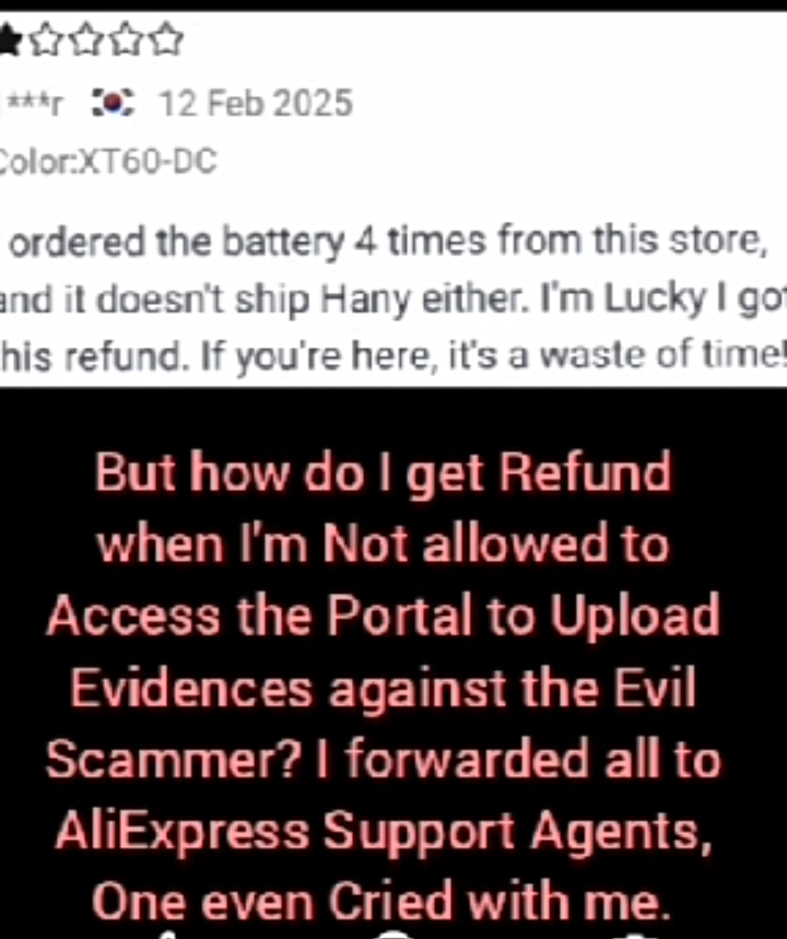 ABestFriend247's tweet photo. Please HELP!!! An already exposed Scammer connived with an AliExpress insider to Lock me out of Refund Dispute Process. He's hell-bent on stealing The N1Million that I paid for the Order. Received Emails from AliExpress that I'll soon lose the Money if I don't Upload Evidences https://t.co/qIWTLNVvHZ