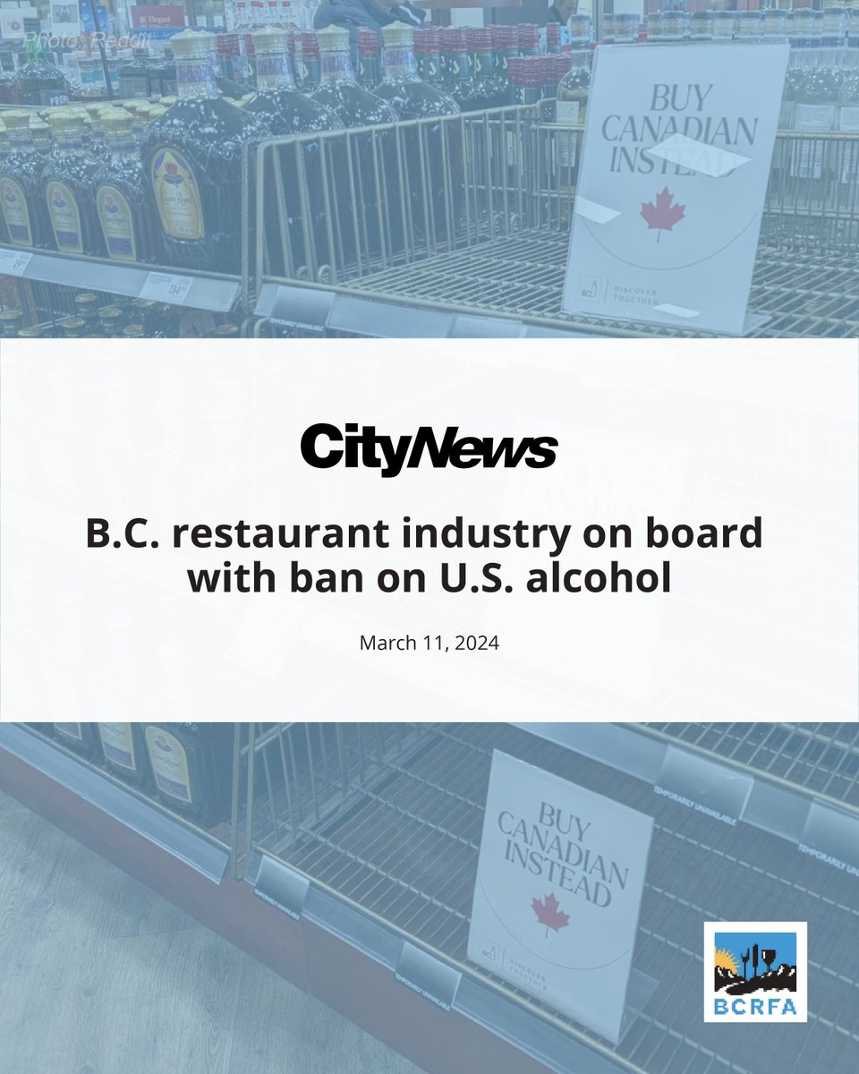 BCRFA is on Team Canada. We stand behind the province's decision to pull US-made liquor products from BC shelves.

We believe that right now is the perfect time to support BC businesses. We strongly encourage British Columbians to choose BC breweries, wineries, and distilleries.