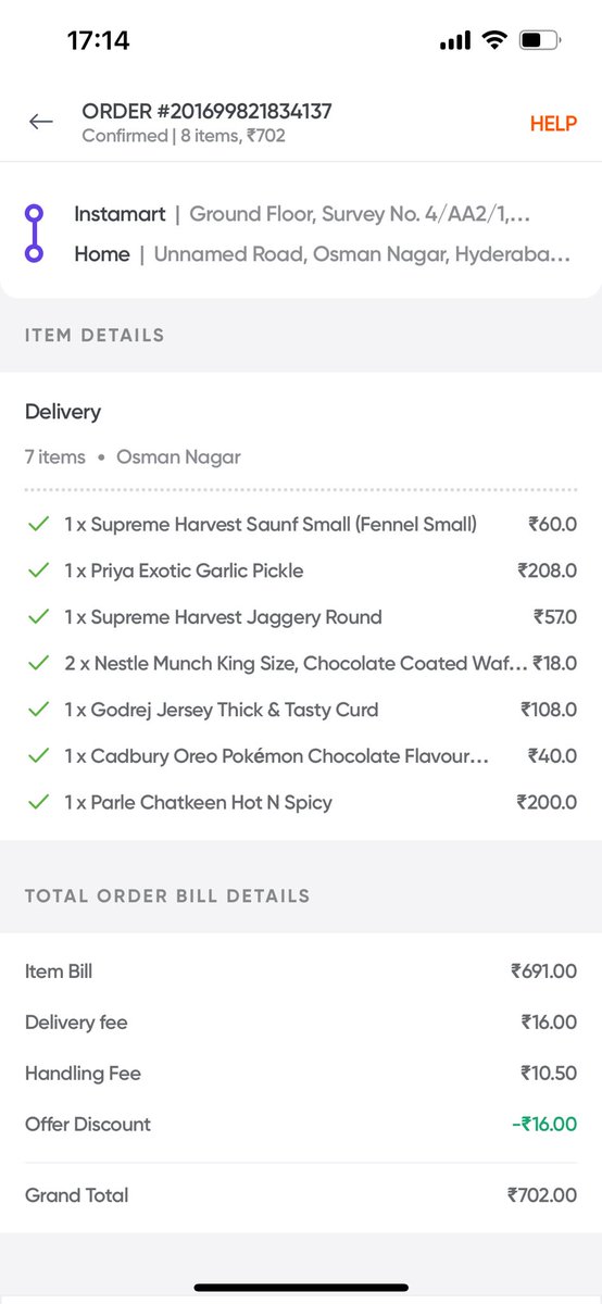 pmrs405's tweet photo. @USDAFoodSafety @SwiggyInstamart 
Swiggy Instamart selling out of date products or expired date products 
Today I ordered some products but one product is expired date product came 
If I eat that product what happen to my health just imagine
Take serious action about that issue https://t.co/lIbmihRtsm