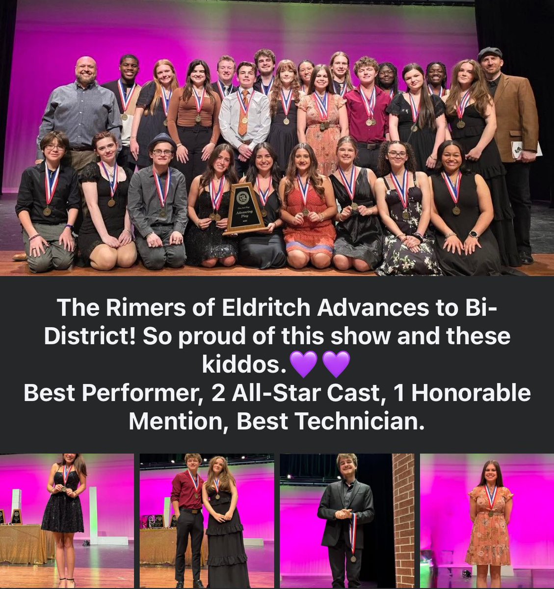 Congratulations <a href="/ChargerTheatre/">FulshearHSTheatre</a> on an stellar showing at District! 🏆🎬🎭

<a href="/fbherald/">Fort Bend Herald</a> 
<a href="/LamarCISD/">Lamar CISD</a> @lamarconspva
<a href="/Fulshear_HS/">Fulshear High School</a> 
<a href="/LeamanJH/">Leaman Junior High</a>