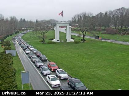 NewsRadioVAN's tweet photo. 11:29 am Estimated #BorderWaitTimes
Southbound to US 🇨🇦➡️🇺🇸
#PeaceArch 50 min
#Pacific 40 min
#Aldergrove 5 min
#Sumas 5 min
Northbound 🇺🇸➡️🇨🇦
#PeaceArch 15 min
#Pacific less than 5 min
#Aldergrove 10 min
#Sumas 5 min
@DriveBC https://t.co/cPZzy6fVLF