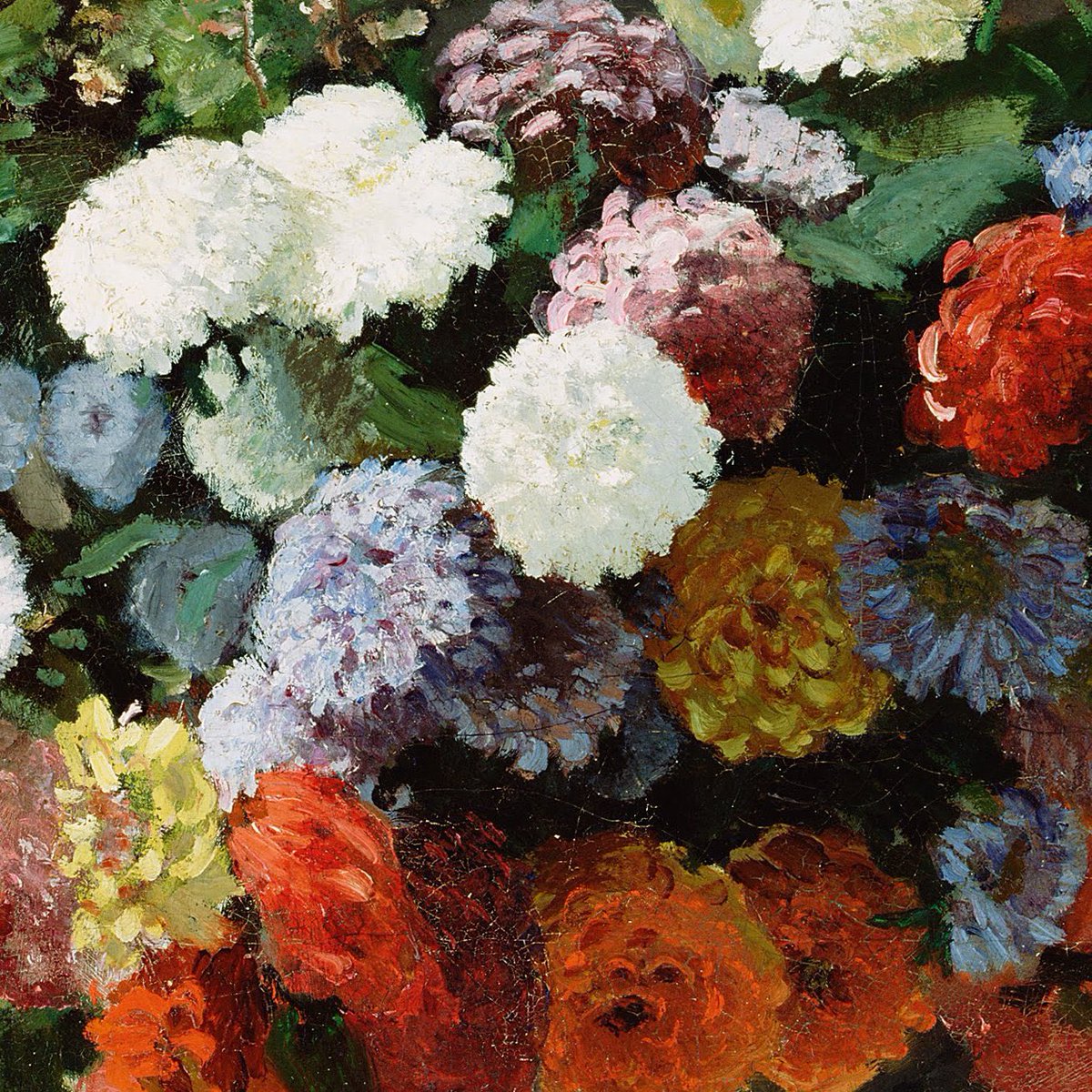 Details of Claude Monet's flower paintings