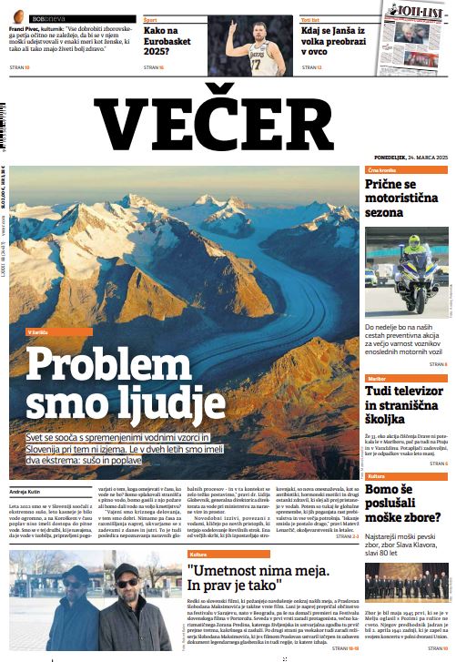 Jutrišnji <a href="/vecer/">Večer</a> gre počasi proti tiskarni. Dobro ponedeljkovo branje bo. Pišejo <a href="/ankutin/">andreja kutin</a>, <a href="/JonKnez/">Jon Knez</a>, <a href="/TimotejMilanov/">Timotej Milanov</a>, <a href="/BarbaraBradac/">Barbara</a>, <a href="/maticmajcen/">Matic Majcen</a>, <a href="/DamijanaZ/">damijana zist</a> &amp; drugi. In seveda <a href="/TotiList/">Toti list</a>. Na vseh platformah naše medijske hiše.