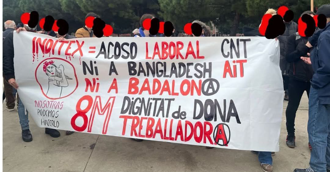 🟥⬛ ¡Basta de acoso en Lefties!

Zara, el mayor grupo empresarial textil del mundo y del postureo mediático que utiliza para maquillar su imagen mientras se fomenta el empleo precario y se utiliza el acoso laboral como estrategia.

CNT-AIT  en conflicto con #Inditex

/1