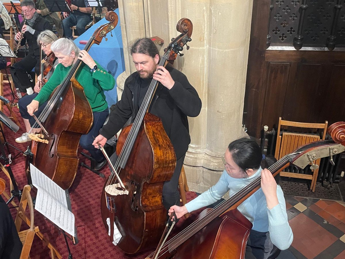 Here are some pictures from yesterday's rehearsal for our spring concert, which is on Sunday 27th April. It was a great afternoon! We welcomed some extra players to this ‘open-house’ event. Brahms Symphony No 1 and MacCunn The Land of the Mountain and the Flood were on the menu.