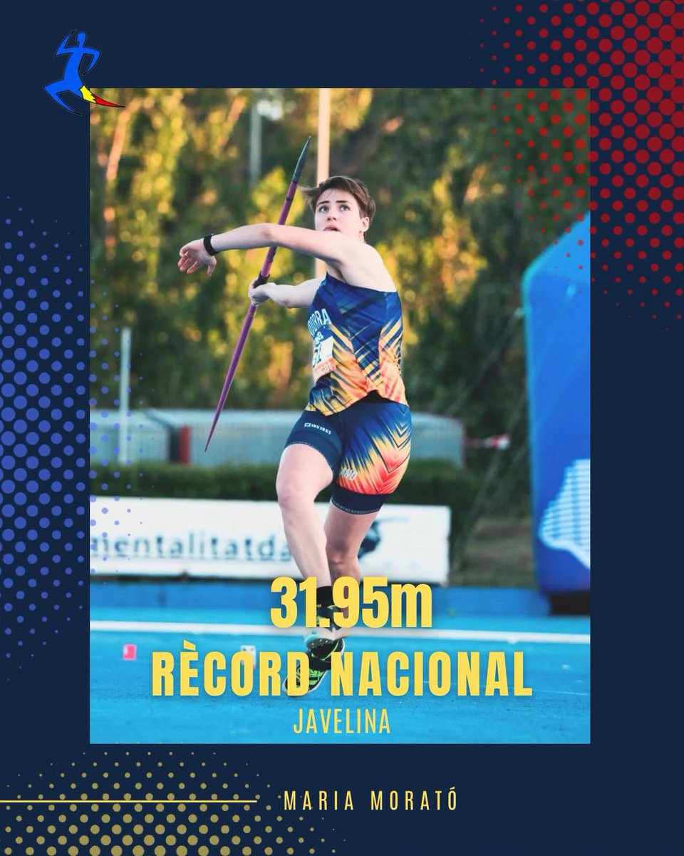 📣 RÈCORD‼️
Campionat d’Andorra d’Aire Lliure - primera jornada

✅ Maria Morató NR 🇦🇩 en javelina amb un llançament de 31,95m, millorant la seva anterior marca de 30,18m

Felicitats Maria!! Bon inici de temporada!! 💪
