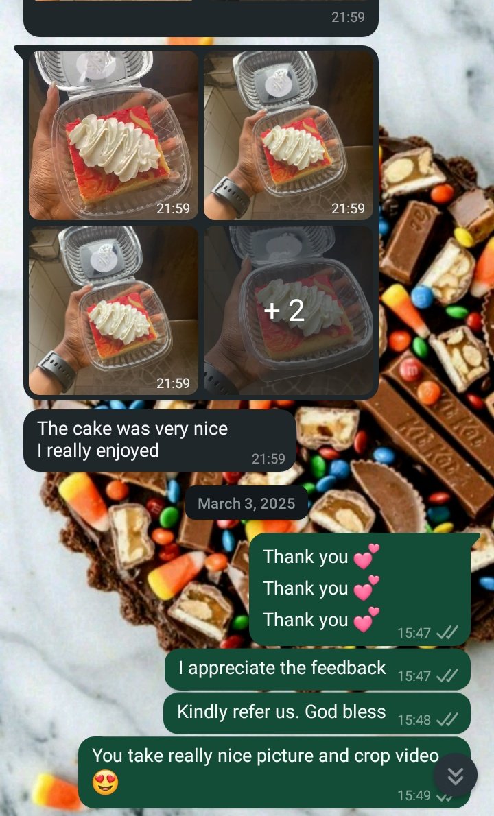 It's not just a CAKE, it's a FEELING.
Welcome back to us.