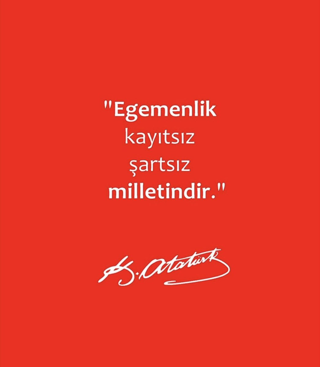 CenkCalgan's tweet photo. Egemenlik kayıtsız şartsız milletindir. #egemenlik #millet  #Atatürk https://t.co/dGUHJiKXC5