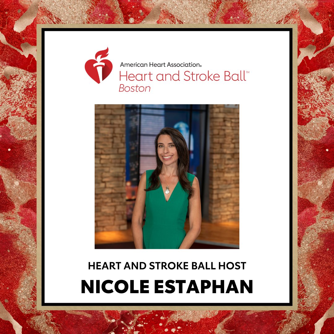 We’re thrilled to welcome back <a href="/NEstaphan/">Nicole Estaphan</a>, reporter and producer for <a href="/Chronicle5/">WCVB Chronicle</a>, as host of the Boston Heart and Stroke Ball! 🎤❤️

Held April 5, this evening celebrates our work to drive change, fund science and improve health outcomes for everyone. heart.org/bostonhb