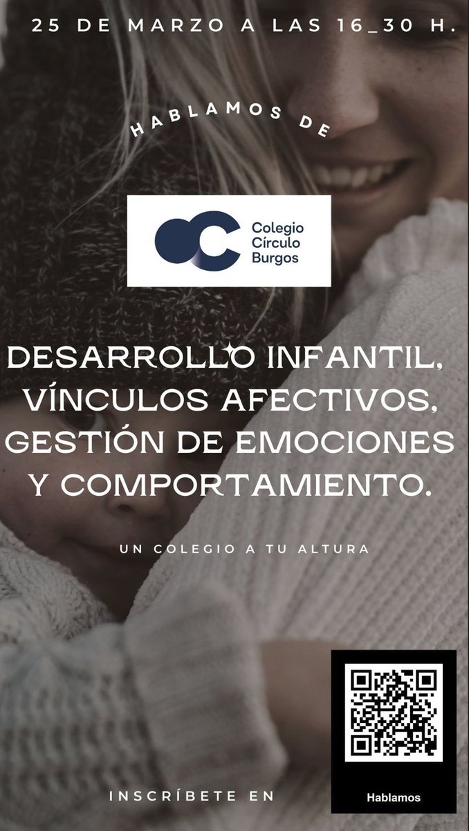 Estimadas familias:

Queremos invitaros a hablar sobre la crianza de nuestros chicos y referir algunos aspectos que nos pueden ayudar a disfrutar esas primeras etapas de nuestros hijos.
Martes 25 de Marzo a las 16:30
Inscripción:
forms.office.com/pages/response…