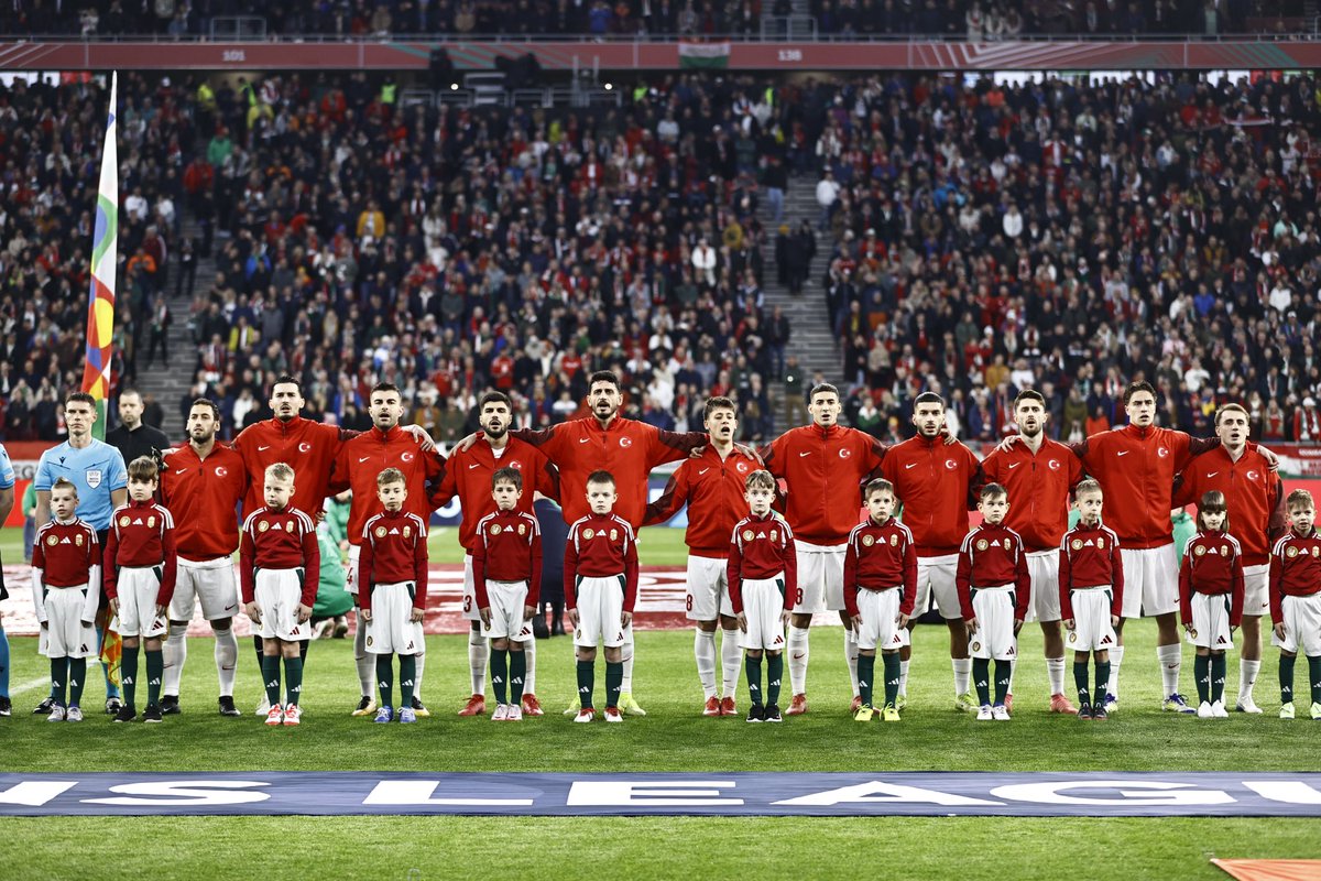🇹🇷 UEFA Uluslar Ligi Play-Off Turu’nda Macaristan’ı eleyerek A Ligi’ne yükselen #BizimÇocuklar’ı tebrik ederiz! 👏