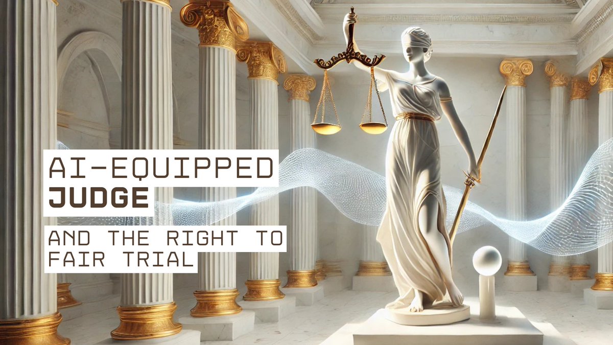 ⚖️ AI in the courtroom: not a question of if, but how.  

In our new paper, we offer a more grounded vision: 

the rise of the "AI-equipped judge" &amp; the idea that justice requires a "human-judge-in-the-loop"

lnkd.in/gn8cG3v4