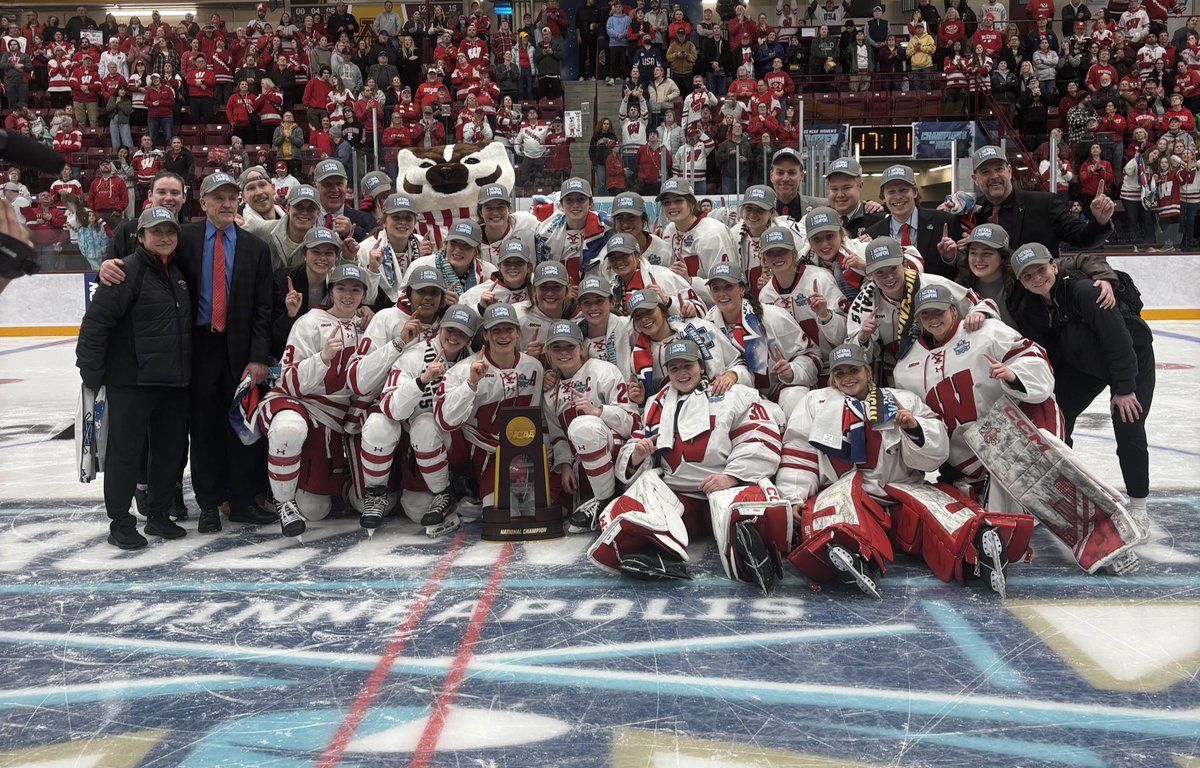 Sey hello to the 2025 NCAA CHAMPS🏆👋

<a href="/BadgerWHockey/">Wisconsin Hockey</a>