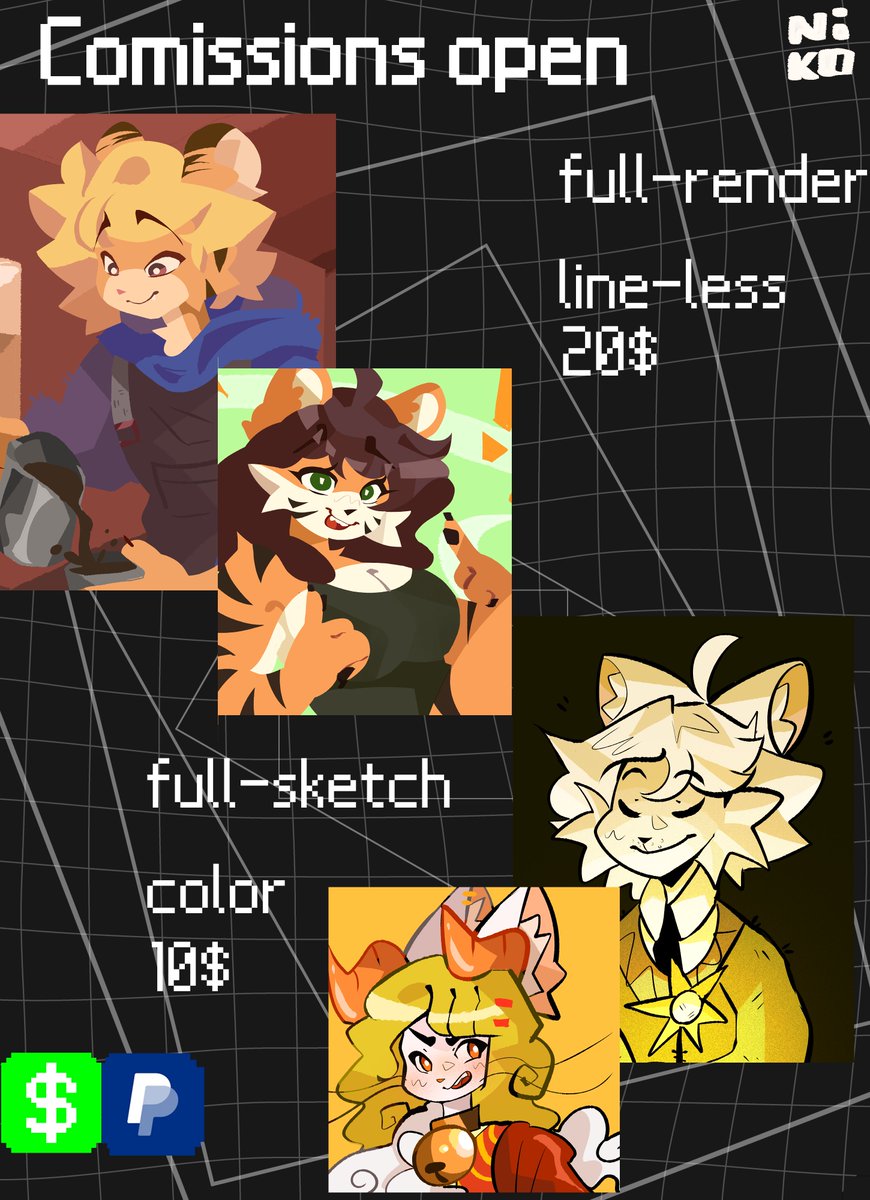 AYO  im opening 20 slots for comission ! if you are interested just send me a DM or Rt that help's me a lot !!!💛🌻
#art #draw #furry #furryartist #opencomission