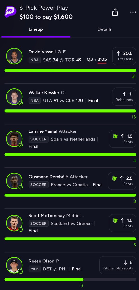 CASHED OUT A PREMIUM MEMBER FOR $1,600 TODAY! 🔥 

THIS IS WHY I KEEP DOING THIS! 🤯

Helped Him Cash This Beautiful 6 Man With Some Of My Props! 💰 

I Absolutely Love Being Told Im Helping People Change Their Lives! 💫 

#PrizePicks | #GamblingX