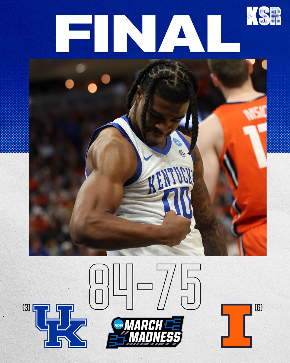 Kentucky drops Illinois and is dancing into the Sweet 16.