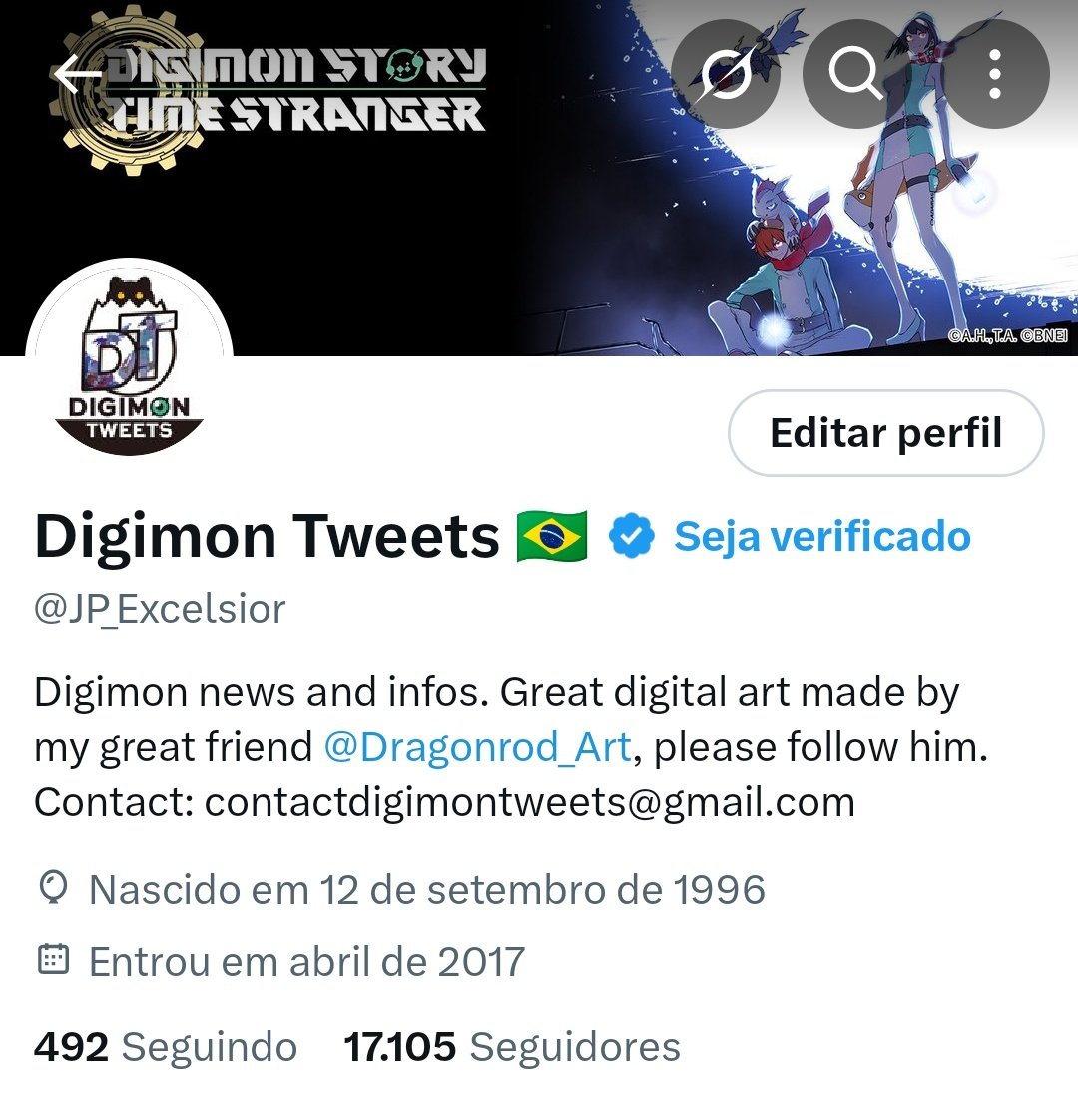JP_Excelsior's tweet image. During Digimon Con I reached 17K followers!!
I always say this and I will say it again:
There's no better time to be a Digimon Fan!!
Liberator!! Time Stranger!! Alysion!! And an all-new anime: Digimon Beatbreak!!
Thank you for sharing your love for Digimon with me!!
#Digimon