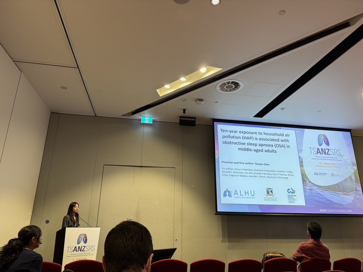 ALHU (@alhu_mspgh) on Twitter photo #tsanzsrs2025
Our PhD candidate <a href="/yaoyao_qian/">YAOYAO QIAN</a> is presenting her research titled “ Ten year exposure to household air pollution is associated with OSA in middle aged adults. #tsanzsrs2025
Our PhD candidate <a href="/yaoyao_qian/">YAOYAO QIAN</a> is presenting her research titled “ Ten year exposure to household air pollution is associated with OSA in middle aged adults.