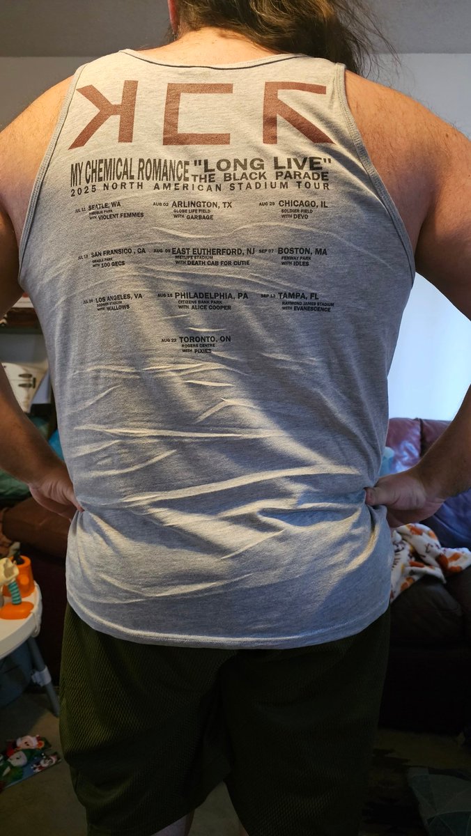 All ready for the <a href="/MCRofficial/">My Chemical Romance</a> and <a href="/alicecooper/">Alice Cooper</a> concert in Philly this August. Made some custom shirts for my wife and I. The artwork was commissioned from <a href="/Bimplee/">(っ◔◡◔)っ Bimple</a>
