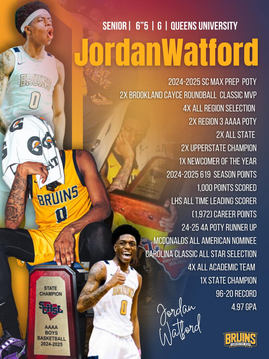 Jordan Watford (@jordanbeen4pf) on Twitter photo Missed two awards I really wanted but overall Great High School Career couldn’t have asked for a better four years 💛💙💛💙 #la4l Royal Nation next !!! 🦁🦁
<a href="/CoachCauthen/">Lancaster Bruins Basketball</a> Missed two awards I really wanted but overall Great High School Career couldn’t have asked for a better four years 💛💙💛💙 #la4l Royal Nation next !!! 🦁🦁
<a href="/CoachCauthen/">Lancaster Bruins Basketball</a>