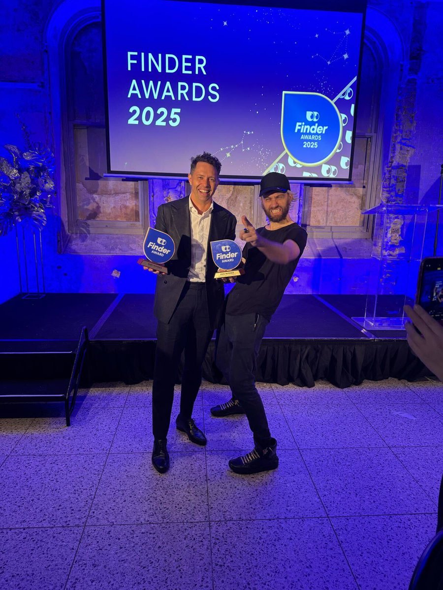 🏆 Thrilled that @KrakenFX has won Best Crypto Trading Platform and, for the second year running, Best Advanced Crypto Trading Platform at Finder's 2025 Awards! Big thanks to our team and clients for making this possible and a shoutout to <a href="/Schebesta/">Fred Schebesta</a> for bringing the party 🚀
