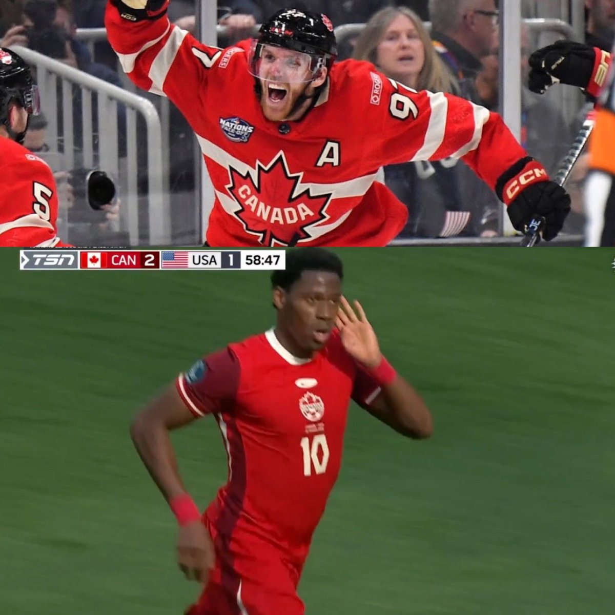 Deux pour deux.