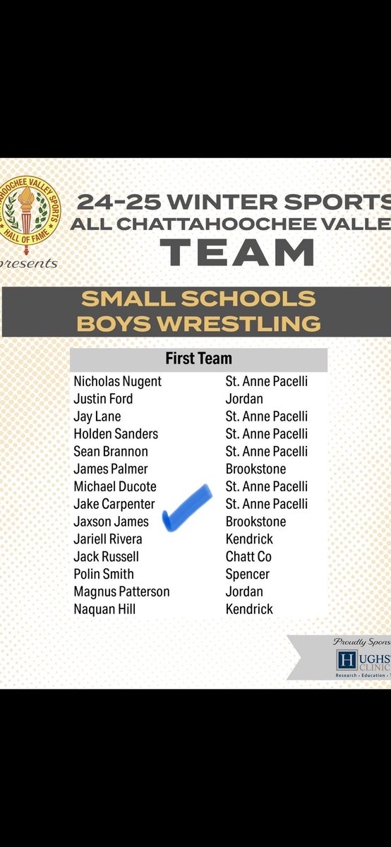Jaxson James (@jaxsonjames9) on Twitter photo Blessed to be selected First Team All Chattahoochee Valley 215lbs Weight Class ending my High School Wrestling career on a high note. <a href="/FB_Brookstone/">Brookstone Football</a> <a href="/iamtheprocoach/">The Pro Coach</a> <a href="/BrookstoneAth/">Brookstone Athletics</a> <a href="/RecruitGeorgia/">Recruit Georgia</a> <a href="/coachmorrison58/">Zach Morrison</a> <a href="/CoachZachBrooks/">Zach Brooks</a> <a href="/NCSA_Football/">NCSA_Football</a> Blessed to be selected First Team All Chattahoochee Valley 215lbs Weight Class ending my High School Wrestling career on a high note. <a href="/FB_Brookstone/">Brookstone Football</a> <a href="/iamtheprocoach/">The Pro Coach</a> <a href="/BrookstoneAth/">Brookstone Athletics</a> <a href="/RecruitGeorgia/">Recruit Georgia</a> <a href="/coachmorrison58/">Zach Morrison</a> <a href="/CoachZachBrooks/">Zach Brooks</a> <a href="/NCSA_Football/">NCSA_Football</a>