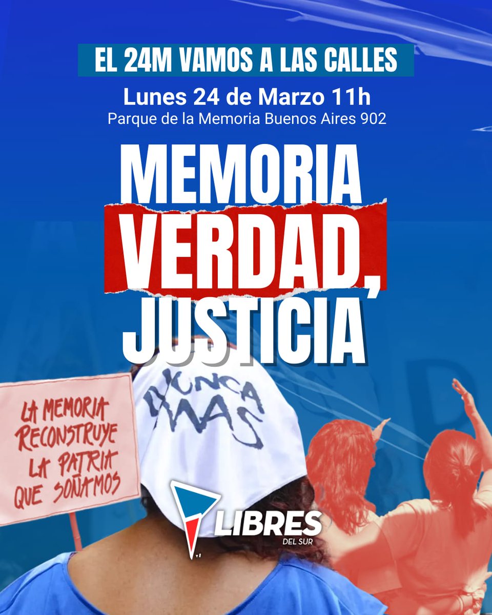 1976- 24 de Marzo - 2025 
A 49 años de la implementacion de la Dictadura más sangrienta en nuestro país, reafirmamos nuestro compromiso de Siempre . 
#MemoriaVerdadJusticia 
#Son30Mil