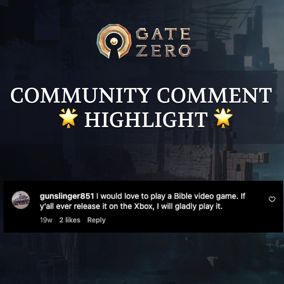 gatezerogame's tweet photo. Our most asked question is: "Will Gate Zero come to PC/PlayStation/Xbox?"
And our answer is "Yes!"
#biblevideogame #christiangamers #gatezero https://t.co/rgKTc1yhol