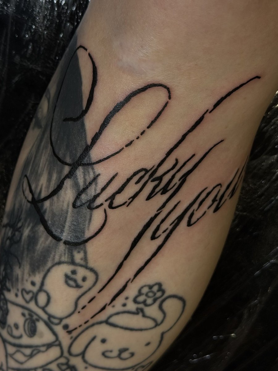 Tattooed our wedding song on myself today. Deftones ftw