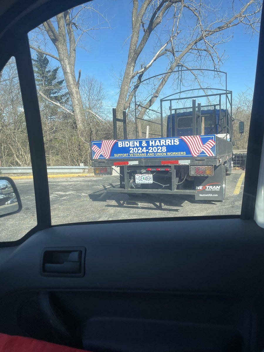 I seen this today out running around. It was broke down and had a flat tire just like that campaign.