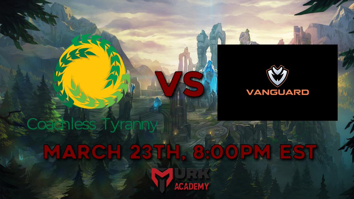 Livestreamed game today @ twitch.tv/murkesports !