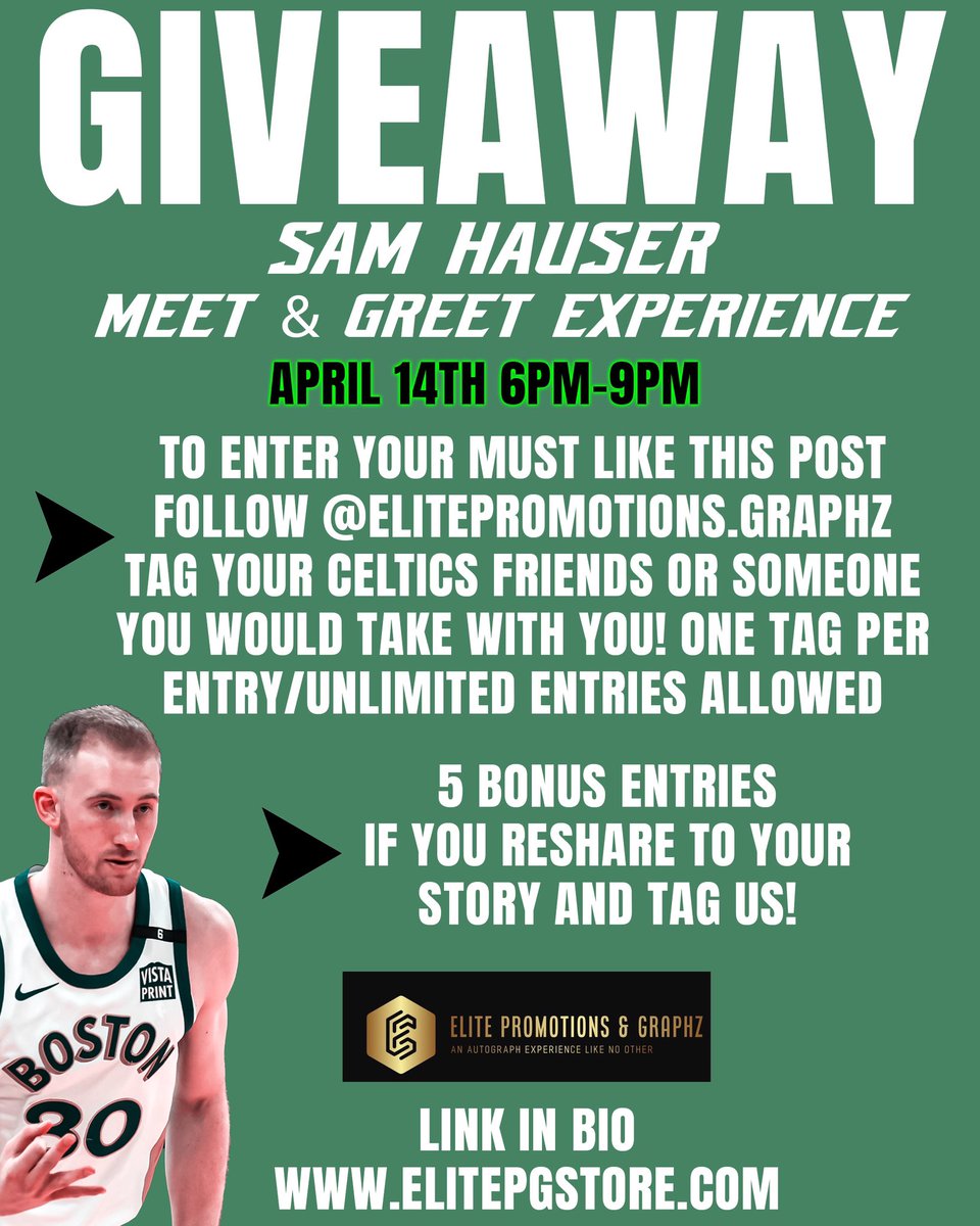 Elite Promotions_Graphz (@elitepromog) on Twitter photo MEET & GREET GiVEAWAY or FREE SIGNED 8x10 SHIPPED FREE
 *RULES*
To enter you must 
^LIKE THIS POST
^FOLLOW <a href="/ELITEPROMOG/">Elite Promotions_Graphz</a> 
<a href="/KowloonSaugus/">Kowloon Restaurant (Only official account on X)</a> 
^TAG Your friends or someone you would like to take with you! 
One tag per entry/unlimited entries
5 BONUS ENTRIES
Reshare story & TAGUS MEET & GREET GiVEAWAY or FREE SIGNED 8x10 SHIPPED FREE
 *RULES*
To enter you must 
^LIKE THIS POST
^FOLLOW <a href="/ELITEPROMOG/">Elite Promotions_Graphz</a> 
<a href="/KowloonSaugus/">Kowloon Restaurant (Only official account on X)</a> 
^TAG Your friends or someone you would like to take with you! 
One tag per entry/unlimited entries
5 BONUS ENTRIES
Reshare story & TAGUS