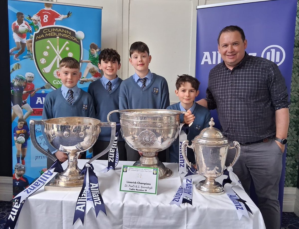WELL DONE to Rory, Leo, Blake &amp; Tadhg who took part in the Final of the Allianz Cumann na mBunscol GAA Quiz in Tullamore. They did themselves and their school proud. Thanks to our teachers, Mr. Walsh and Ms. O’Dea for their support  throughout. <a href="/LimerickGAAzine/">Green & White Publications</a> <a href="/cnambnaisiunta/">Cumann na mBunscol</a>