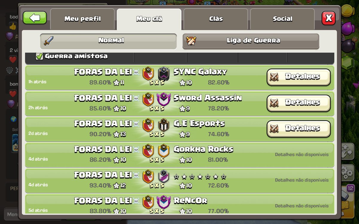 our last matches, go <a href="/FDL_team/">Foras da Lei Team</a>!