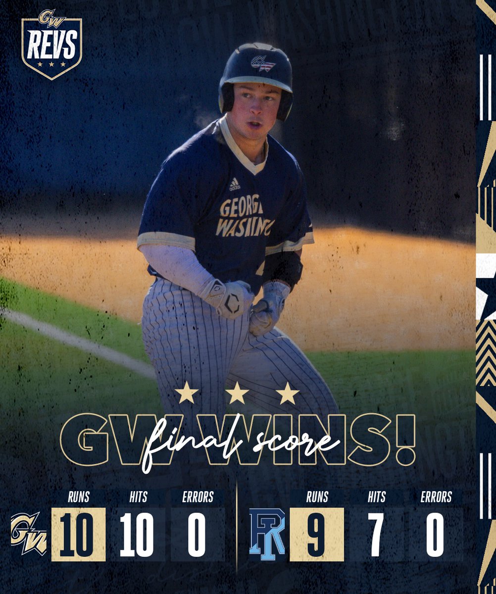 𝐍𝐞𝐯𝐞𝐫. 𝐒𝐚𝐲. 𝐃𝐢𝐞. 

The #GWRevs rally from three down with two outs in the ninth to secure the #A10BASE series win! #RaiseHigh