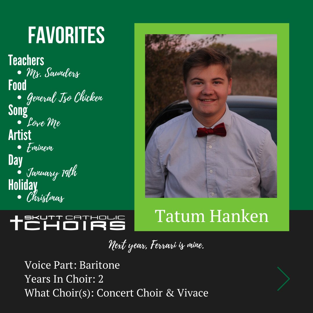 Today's Senior Spotlight is Tatum Hanken!