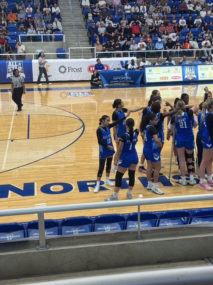 Abi and Yahdi represented our Natalia Athletics program well at the All Star Game today! They are always giving 100% and were great leaders. So proud of them! #ChampionshipCulture #WeAre #AllIn #TTP #AGNB